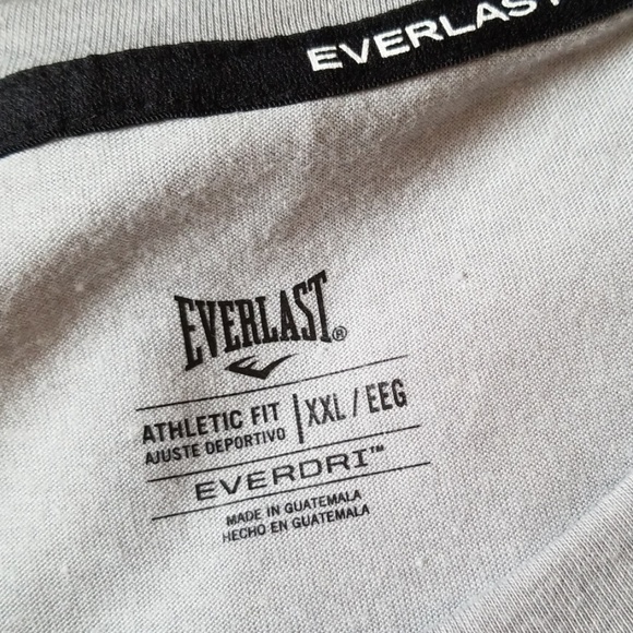 New Everlast Gray Athletic Everdri Wicking Shirt - Picture 5 of 7